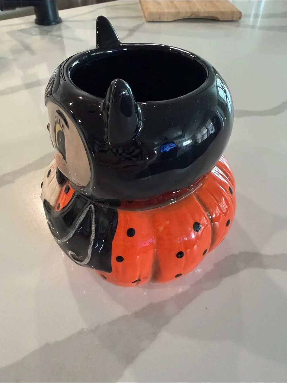 Black & Orange bat Pumpkin Ceramic Mug - Home Accents